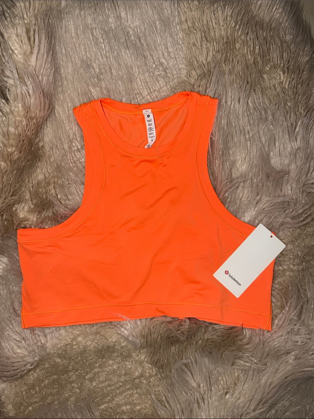 Lululemon Open Back Cropped Train Tank 🍊